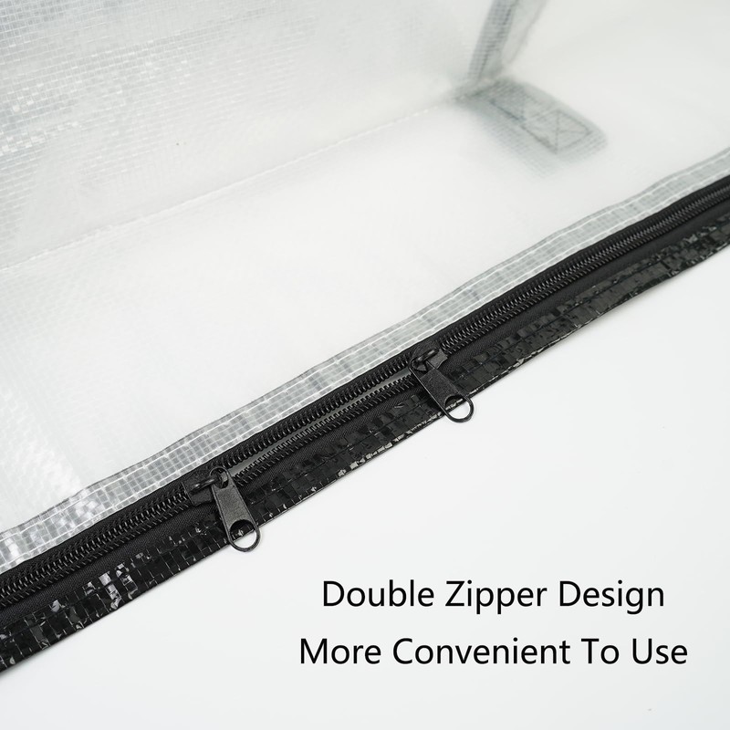 96L Ultra-large capacity Clear Plastic Storage Bag, 66 x 66