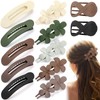 12 Pcs Flat Hair Clips for Women, Lay Flat Claw