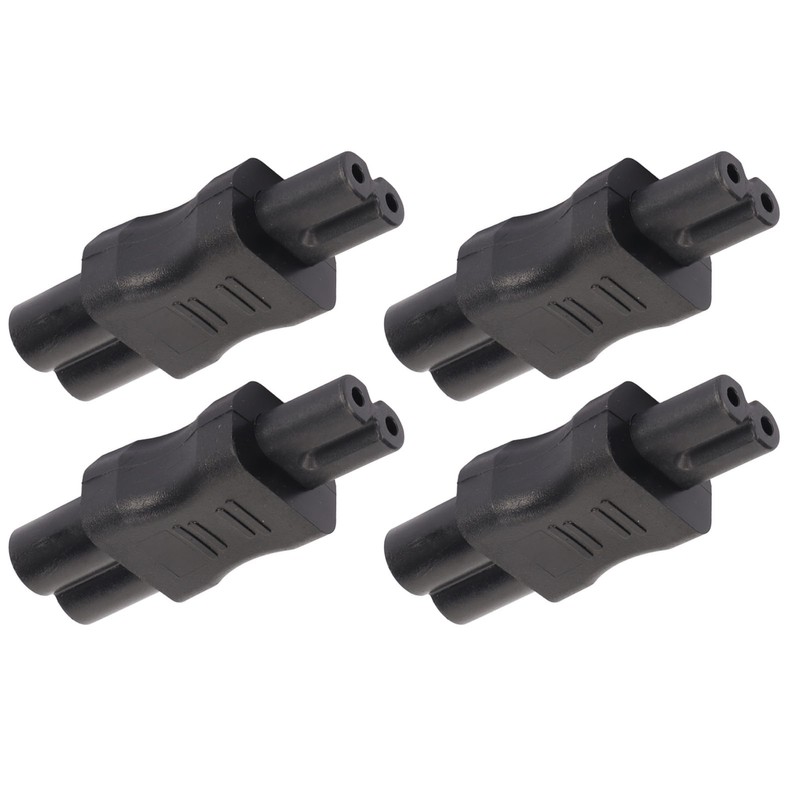 4PCS IEC320 C6 to IEC320 C7 Power Adapter Plug and