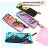 Ciieeo 7pcs Mermaid Sequin Pencil Case for Boys and Girls