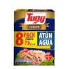 Atun En Trozos En Agua Tuny Clasico Paquete Con 8