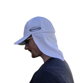 Sun Shade Hats | UV Protection | UPF 45+ | CoolCore Fabric (Fitted) - Size: 57cm 7 1/8, Color: White