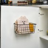 Toplife Adhesive Hanging Wall Baskets,Kitchen Cabinet Door Organizer 2 Pack