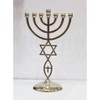 Jewish Messianic Silver Temple Menorah 8.5 inches Tall