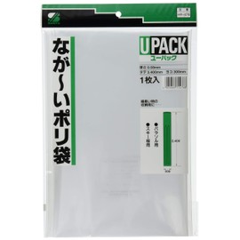 Sanyu Sangyo U-Pack Long Plastic Bag, 0.08 x 2400 x 300 mm, 1 Piece HR-476