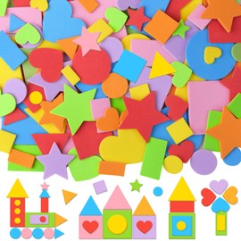 3260Pcs Foam Shape Stickers,EVA Foam Stickers with Assorted Shapes Colors