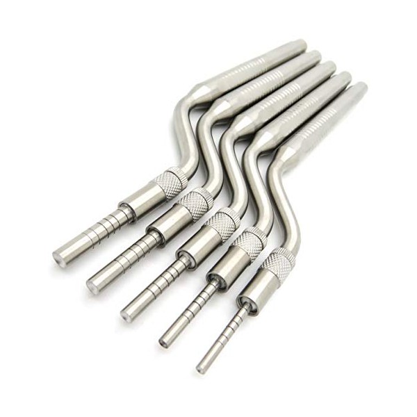 5 Pcs Dental Surgical Osteotomes Bone Spreading Adjustable Screw Concave