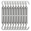 MDEOOSKY 10Pcs M5 Turnbuckle Hook and Hook, Stainless Steel Turnbuckle