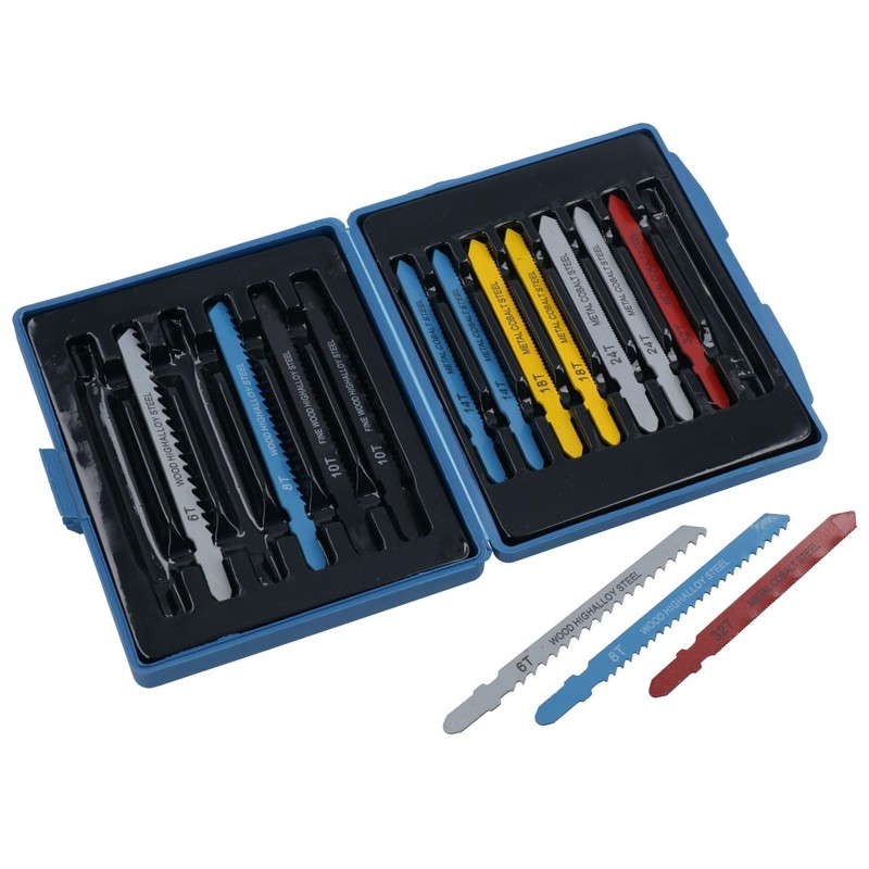 28pc Assorted Jigsaw Blades Set for Metal Wood Plastic T