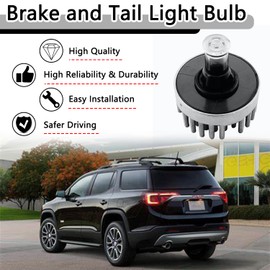 AFEISOL 13582912 Brake and Tail Light Bulb Compatible with 2013 2014 2015 2016 GMC Acadia 2017 GMC Acadia Limited Rear Brake Light Bulb Replace# 19433735
