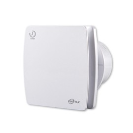 EINTTAX 4 Inch Exhaust Fan, 56CFM Wall Mount Bathroom Exhaust Fan with Timer and Backdraft Damper, Quiet Window Mount Extractor Ventilation Fan for Bathroom Kitchen Garage, 12W, White