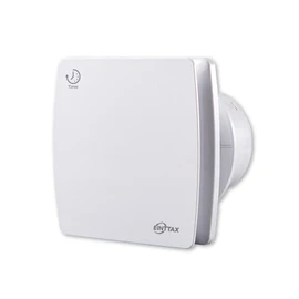 4-Inch Wall Exhaust Fan, Silent Vent Extractor Fitted with Timer Function，milk white