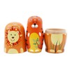 5PCS Animals Russian Dolls Cute Cartoon Animal Pattern Doll Gifts