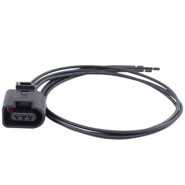 Doo Engy Car 3-Pin Cable Connector Pre Wired Cable Set Socket Wired Pigtail for V-W 1J0 973 703 Electrics