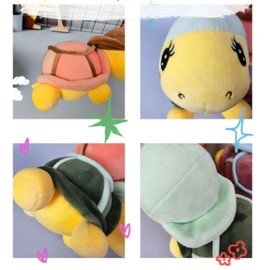 champracer 25 cm Plush Turtle, Cuddly Toy Turtles, Cuddly Toy Throw Cushion, Kawaii Turtle Soft Toy, Gift for Children Girls (Green)