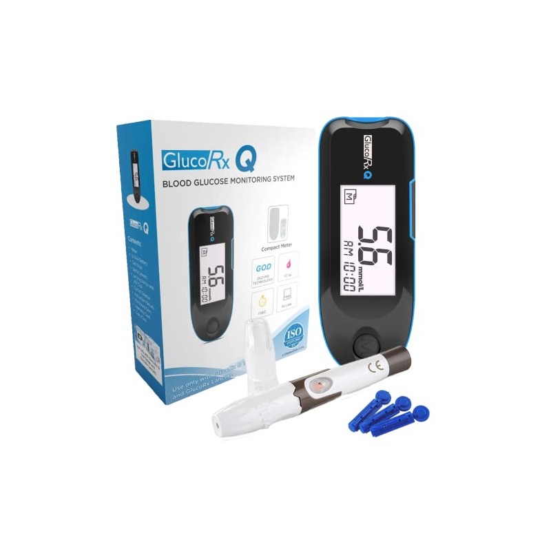GlucoRx Q Blood Glucose Monitoring System
