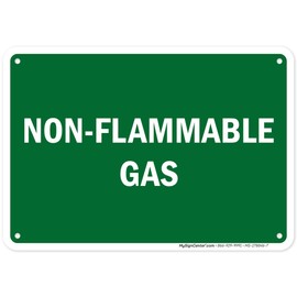 Non Flammable Gas Sign, 10x7 Inches, Rust Free .040 Aluminum, Fade Resistant, Made in USA by My Sign Center