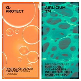 La Roche-Posay Anthelios Oil Control Toque Seco FPS 50+, Protector Solar Facial en Gel-Crema para Piel Grasa y Sensible, Matificante, Anti-Brillo, Sin Color, 50 ml