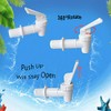 Replacement Cooler Faucet 4 White Water Dispenser Tap Set. BPA