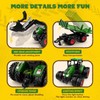 Uarzt Remote Control Tractor Toy, Kids RC Tractor Set &