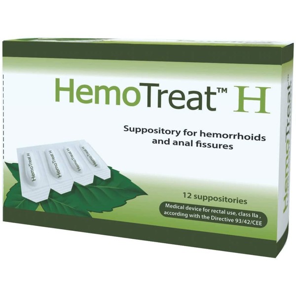 HemoTreat H Haemorrhoid Suppositories to Quickly Improve The Discomfort of Hemorrhoids, Soothing Relief Piles Treatment