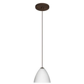 Besa Lighting 1XP-177991-SN Mia 1-Light 12-volt Mini-Pendant, Transparent Amethyst Glass Shade with Satin Nickel Finish