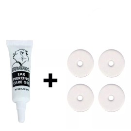 PMX 4 Discos De Silicona + 1 Gel Para Cuidar Perforación Studex