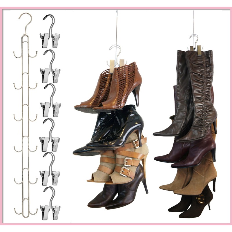 Boottique Boot Organizer: The Boot Rack- Hangs, Holds, Shapes, &