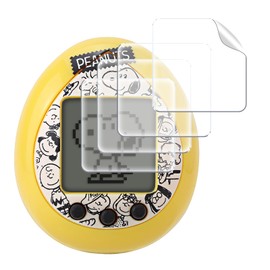 [Set of 4] For Peanuts Tamagotchi Film, Soft TPU Game Console Protection [YANMONGI] Anti-Fingerprint, Thin, High Sensitive Touch, Bubble Proof, Easy Installation, Made in Japan, Scratch Resistant