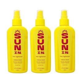 Sun-In Hair Lightener Spray Lemon Fresh 4.7 OZ - Buy Packs and SAVE (Pack of 3)