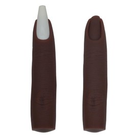 Silicone Fake Finger to Practice Fake Nails, Soft Silicone Practice Fingers for Acrylic Nails, Bendable Fake Training Finger Flexible Nail Practice Fingers for DIY Nails(Color 6)