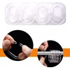 Plastic Shower Curtain Rings Hooks for Bathroom Shower Window Rod