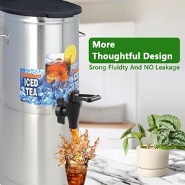 3Pcs 03260.0002 Faucet Kit for Ice Tea Dispenser Replacement Parts for Tea Urn Tea Faucet Kit with 3 Wing Nuts and 3 C-Rings by GWENBHMTOOL