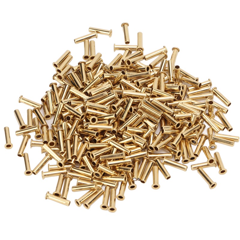 500Pcs Hollow Rivet Brass Decorative Through Hole Excellent Corrosion Resistance