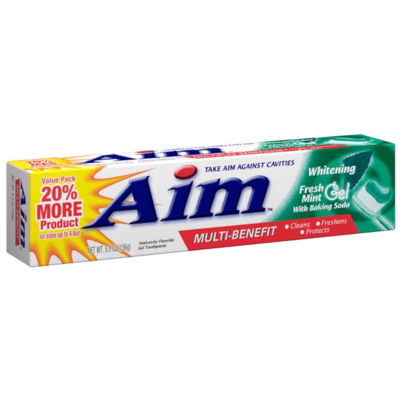 Aim Toothpaste 6 oz Tube (pack of 6) Fresh Mint