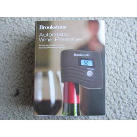 Brookstone Brand New Brookstone Automatic Wine Preserver includes temperature gauge 710962