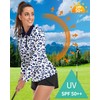 Plus Size Leopard Golf Polo Women Patterned Long Sleeve Golf