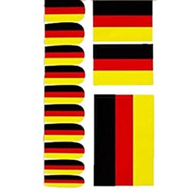 HAAC Nail Stickers Nail Skin Sticker Set in Germany Colours Germany Football 2018