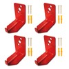QMARK 4 Pack of Fire Extinguisher Bracket, Wall Mount Hook,