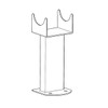 Greened House Oval Tube Radiator Feet Freestanding Pair Floor Standing
