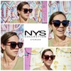 NYS Collection Polarized Sunglasses Classic Flat Top Oversized Square for