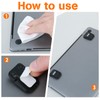 Apausvcm 2Pcs Keyboard Riser, Self-Adhesive Mini Keyboard Stand for Desk