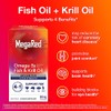 Megared Advanced 4-in-1 Concentrated Omega-3 Fish & Krill Oil Supplement,