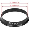 4pcs Plastic 57.1mm OD to 54.1mm ID Car Hub Centric