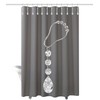 Yapicoco Shower Curtain Hooks Rings for Bathroom, 12PCS Gemstone Crystal