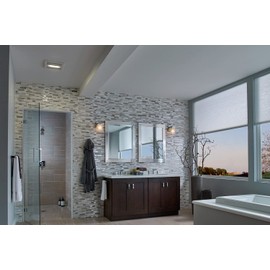 Broan-Nutone AE80BL InVent Series Single-Speed Fan with LED Light, Ceiling Room-Side Installation Bathroom Exhaust Fan, ENERGY STAR Certified, 0.7 Sones, , White , 80 CFM 0.7 Sones