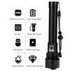 XHP90 Telescopic Zoom Flashlight Waterproof Electric Torch USB Charging for
