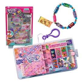 STICKI ROLLS Sky Castle - Confezione di libri, braccialetti con adesivi, tema Kawaii, 50 adesivi per braccialetto, 2 rotoli extra intercambiabili, include un quaderno, famoso (TCR02000)