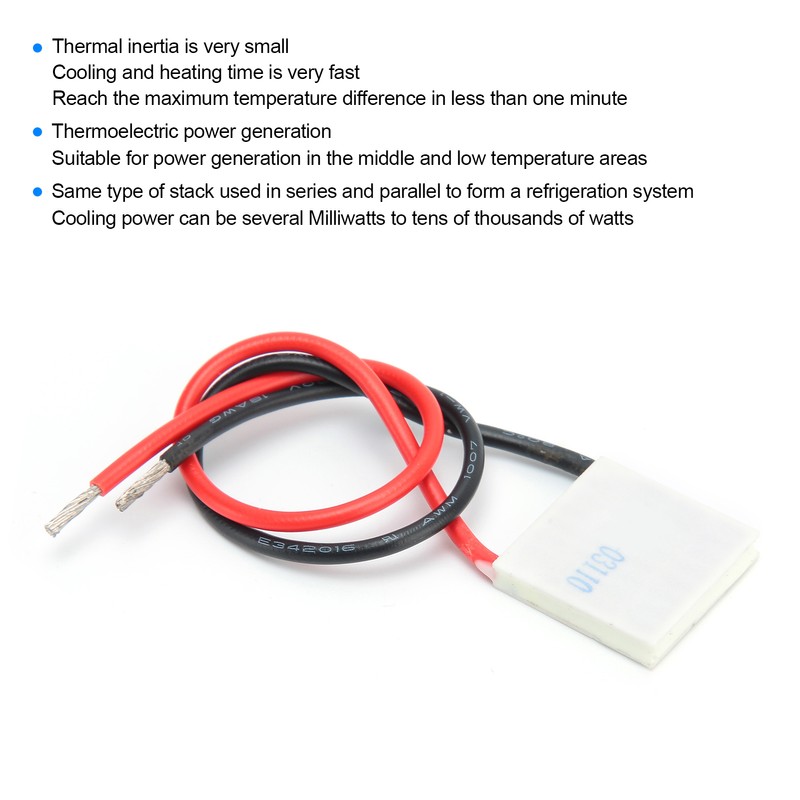 Thermoelectric Cooler Module Semiconductor Electronic Refrigeration 20x20mm TEC1‑03110 3V10A