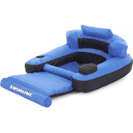 Swimline 9047 Ultimate Fabric Inflatable Tahoe Nylon Swimming Pool Lounge Float